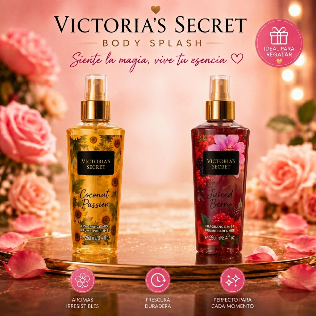 💖 Victoria's Secret 250ml ✨ ¡Compra 1 por $79.900 y llévate 2 por solo $99.900! 🔥